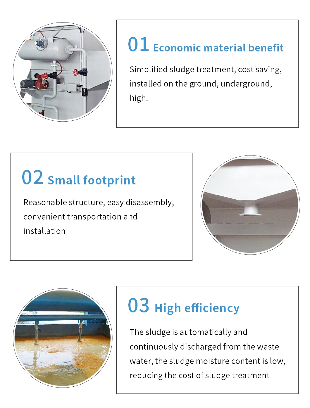 Sewage Treatment System of Daf Dissolved Air Flotation Solid-Liquid Separation Unit in Industrial Sewage Treatment Plant